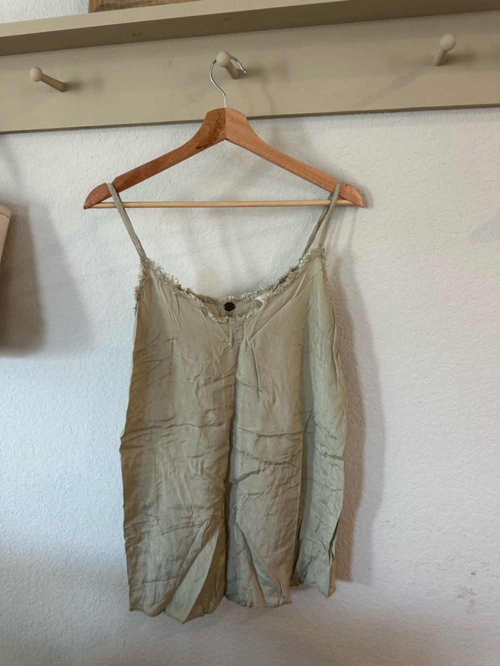 Free people Light Olive Green Spaghetti Strap Camisole